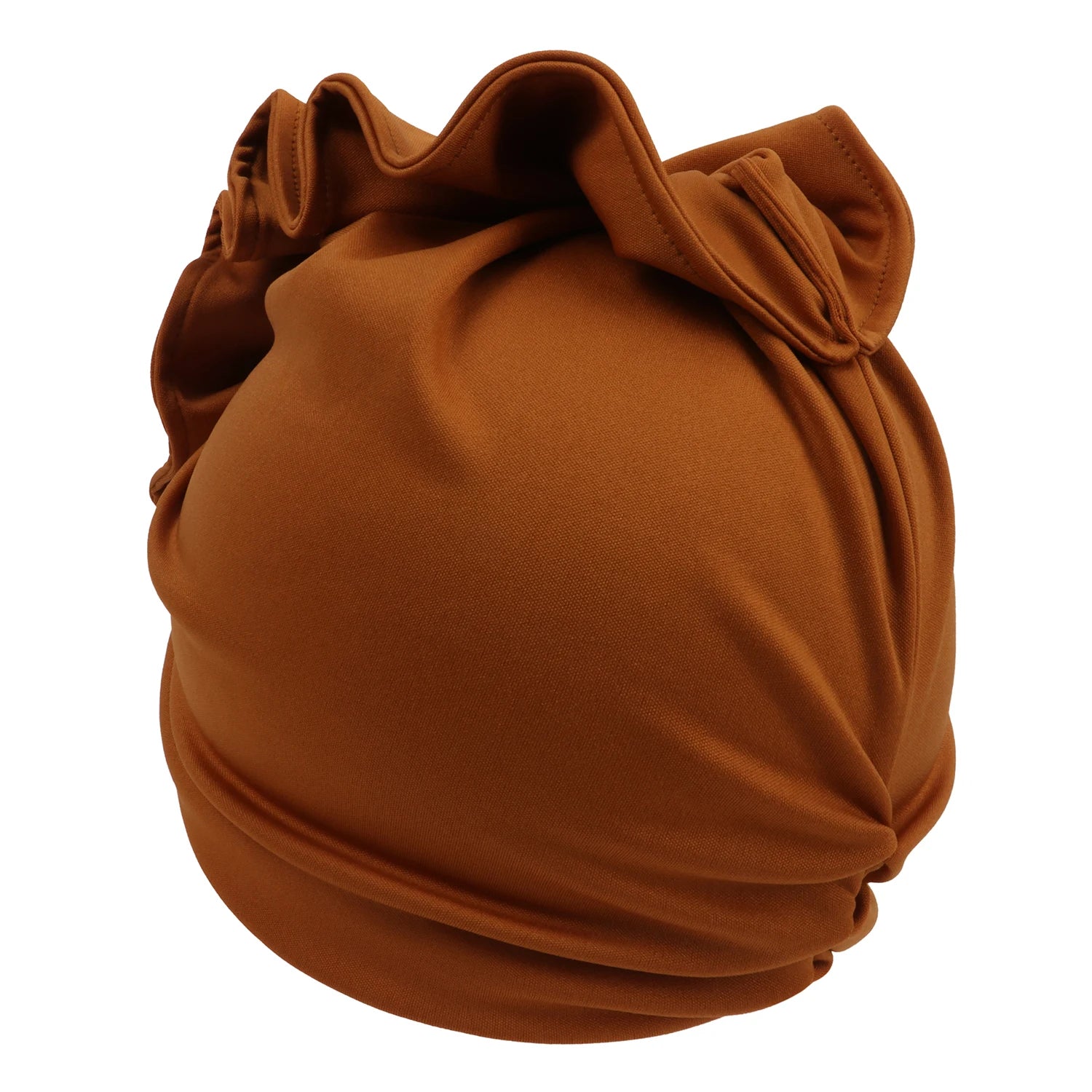 Ruffled Turban Cap for Women