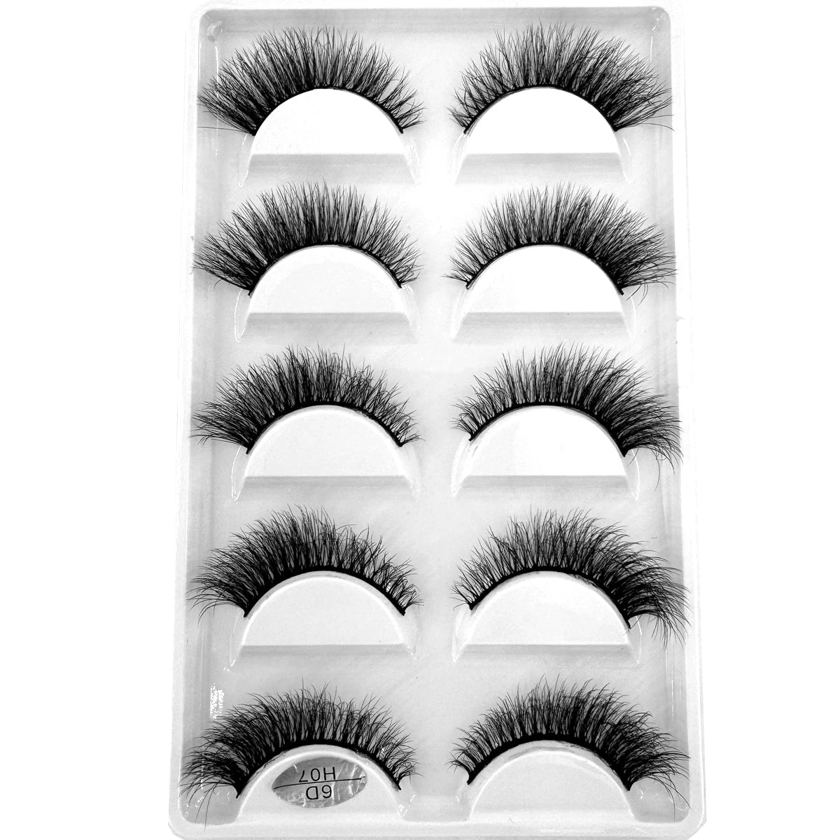 5 Pairs Natural Long False Eyelash Fake Lashes Long Makeup 3d Mink Lashes Extension Eyelash Reusable Mink Eyelashes for Beauty
