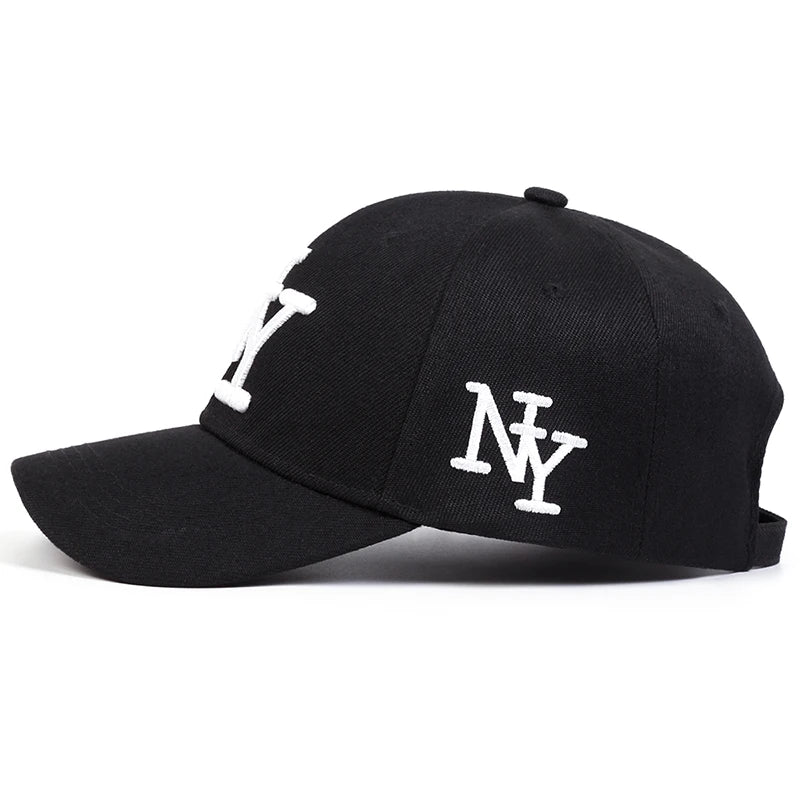 Unisex NY Letter Embroidery Baseball Caps Spring Autumn Outdoor Adjustable Casual Hats Sunscreen Hat