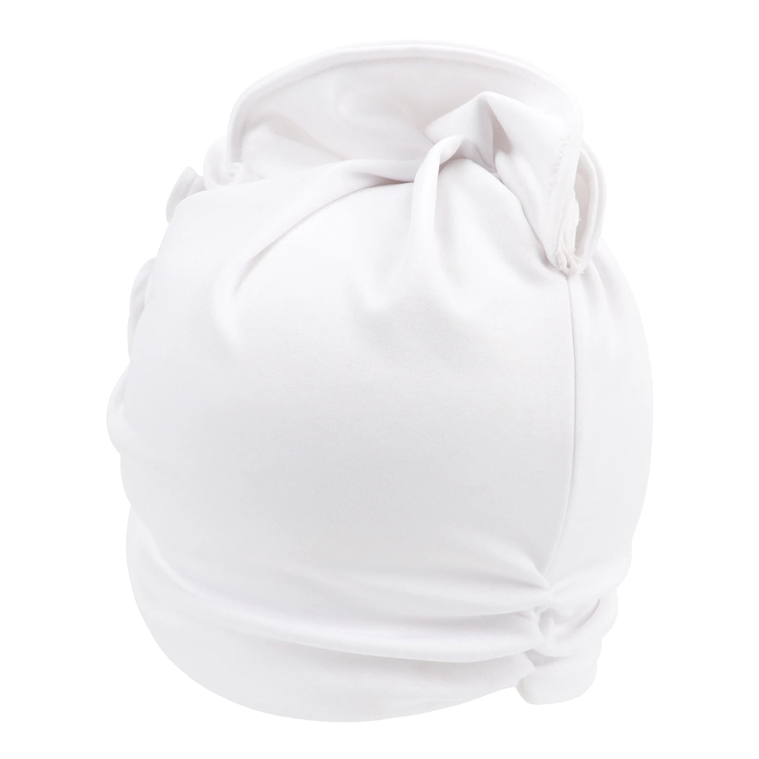 Ruffled Turban Cap for Women