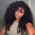 Malaysian Curly Human Hair With Bangs