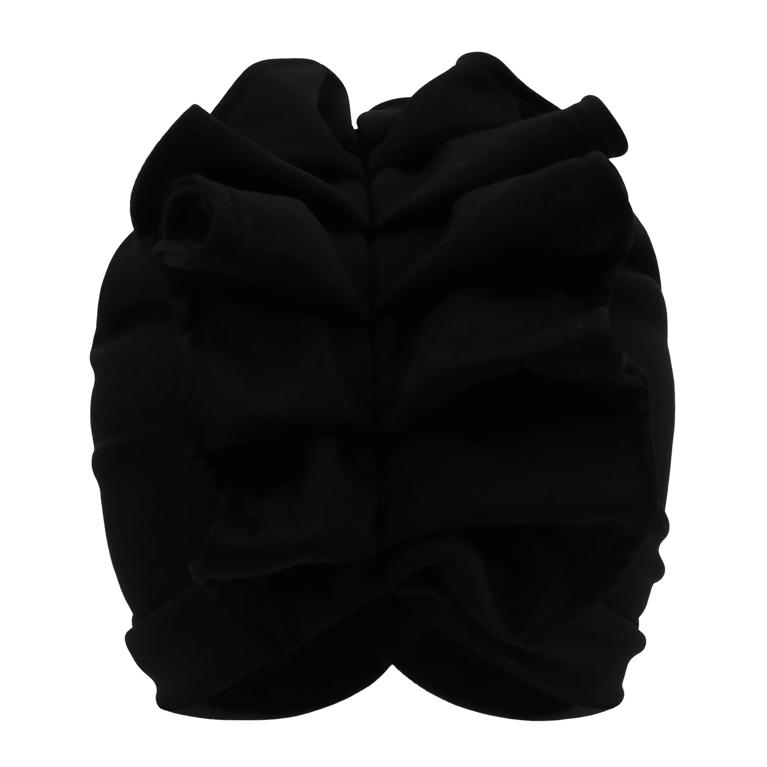 Ruffled Turban Cap for Women