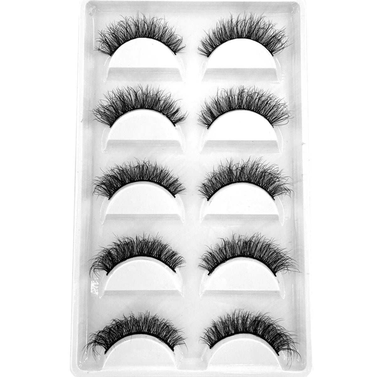 5 Pairs Natural Long False Eyelash Fake Lashes Long Makeup 3d Mink Lashes Extension Eyelash Reusable Mink Eyelashes for Beauty