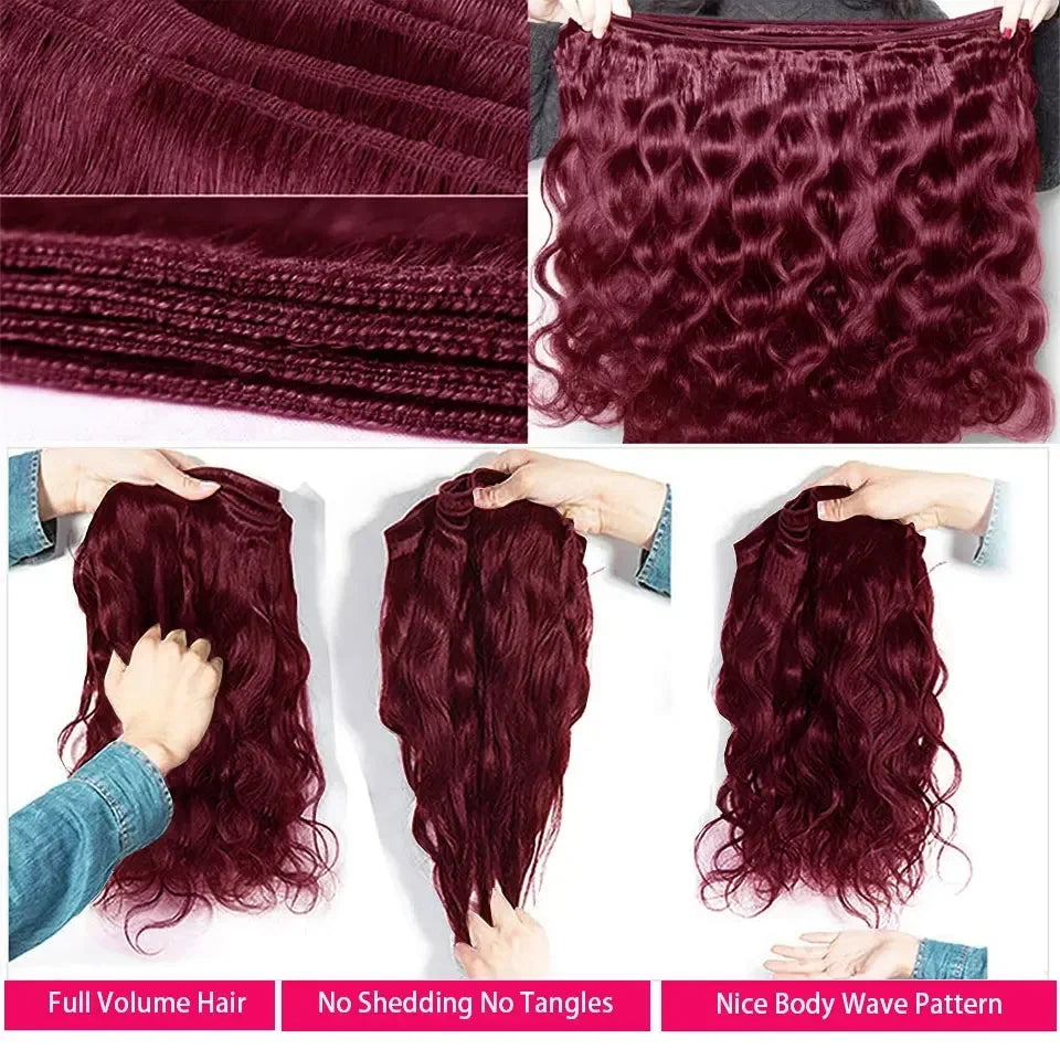 16A Highlight Ombre Body Wave Bundles Human Hair Unprocessed Brazilian Colored 1 3 4 5Pcs Raw Hair Bundles Weave Extensions