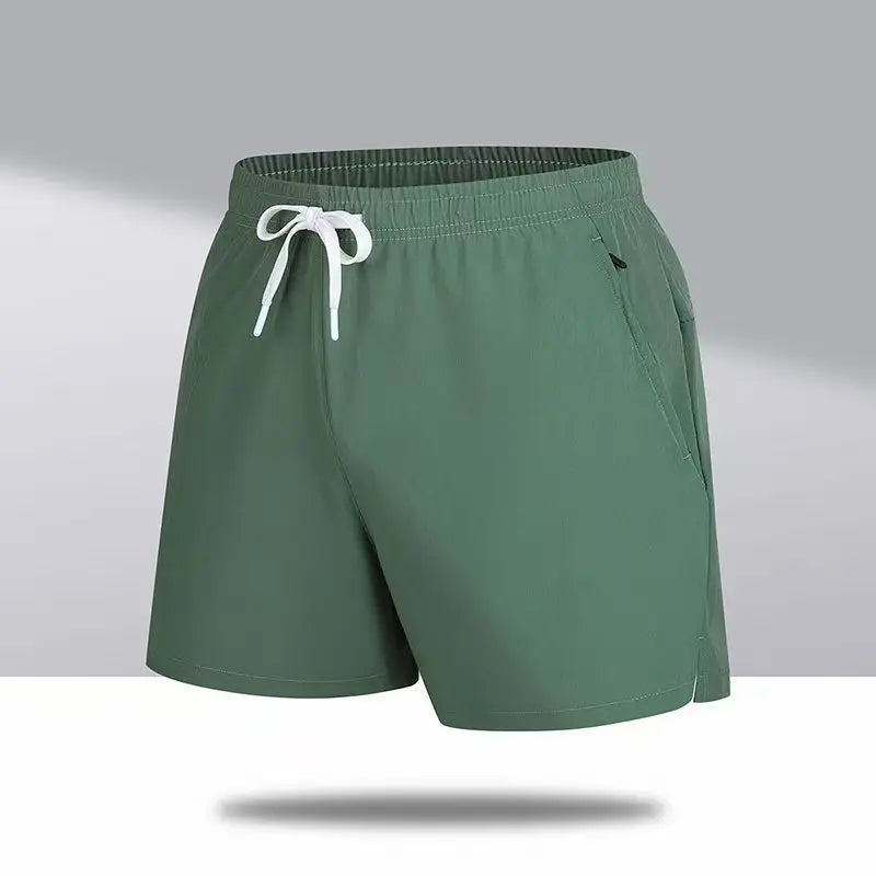 New Mens Sports Casual Sweatpants Summer Shorts Pockets Basic Solid Color Lightweight Pants Jogging Beach Shorts Streetwear Men
