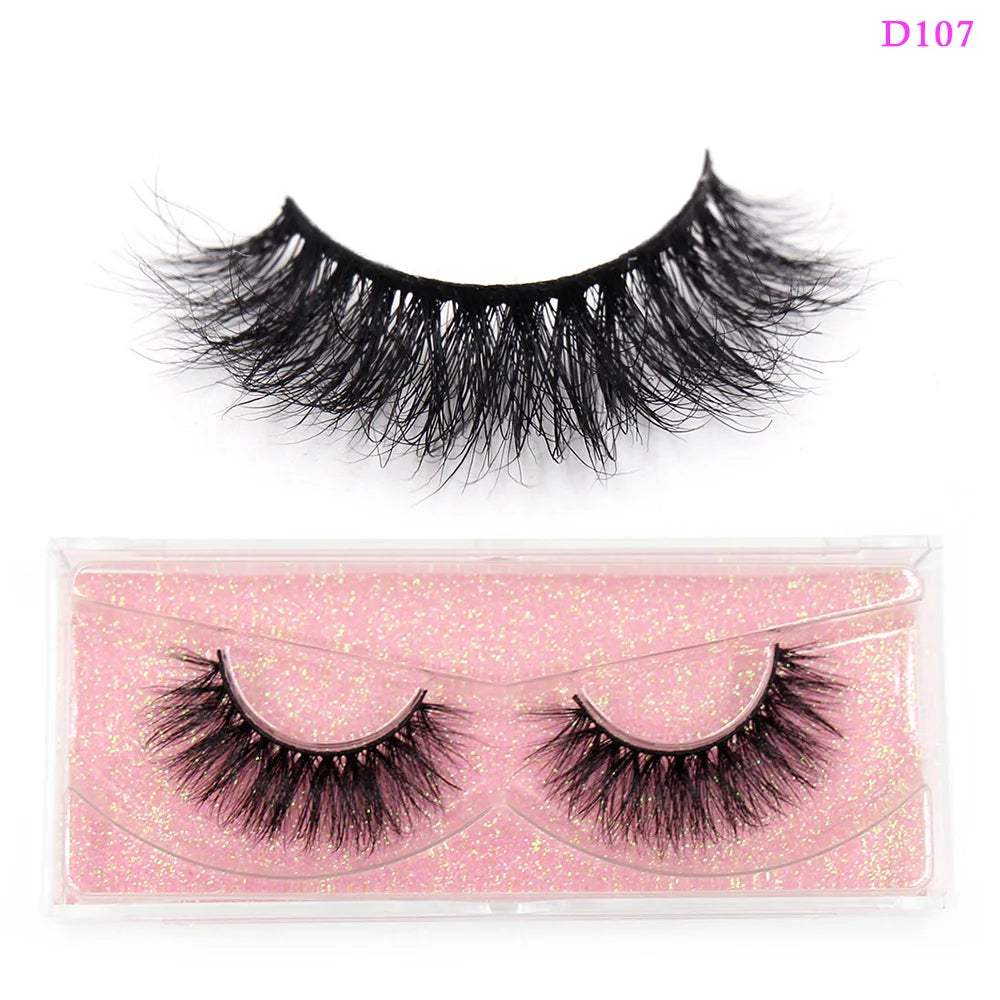 LEHUAMAO Eyelashes 3D Mink Lashes natural mink lashes for daily wear soft lashes Eyelash extension real Eyelash for makeup D103