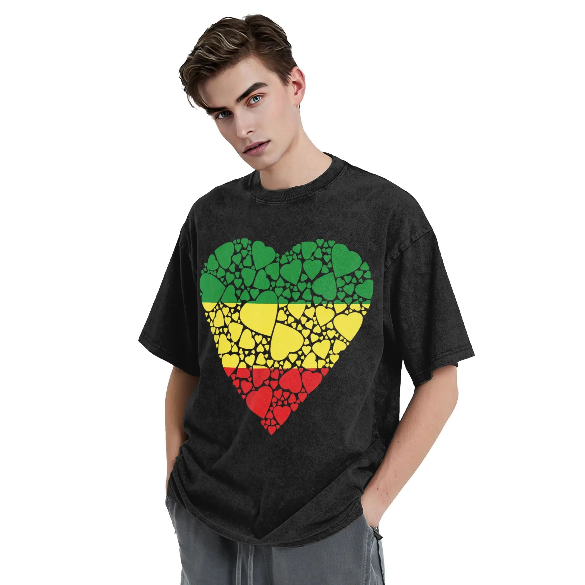 Juneteenth 1865 Black History Month T Shirts Hip Hop Washed Short Sleeve Oversize T-Shirt Men Women Streetwear Summer Tops Tees