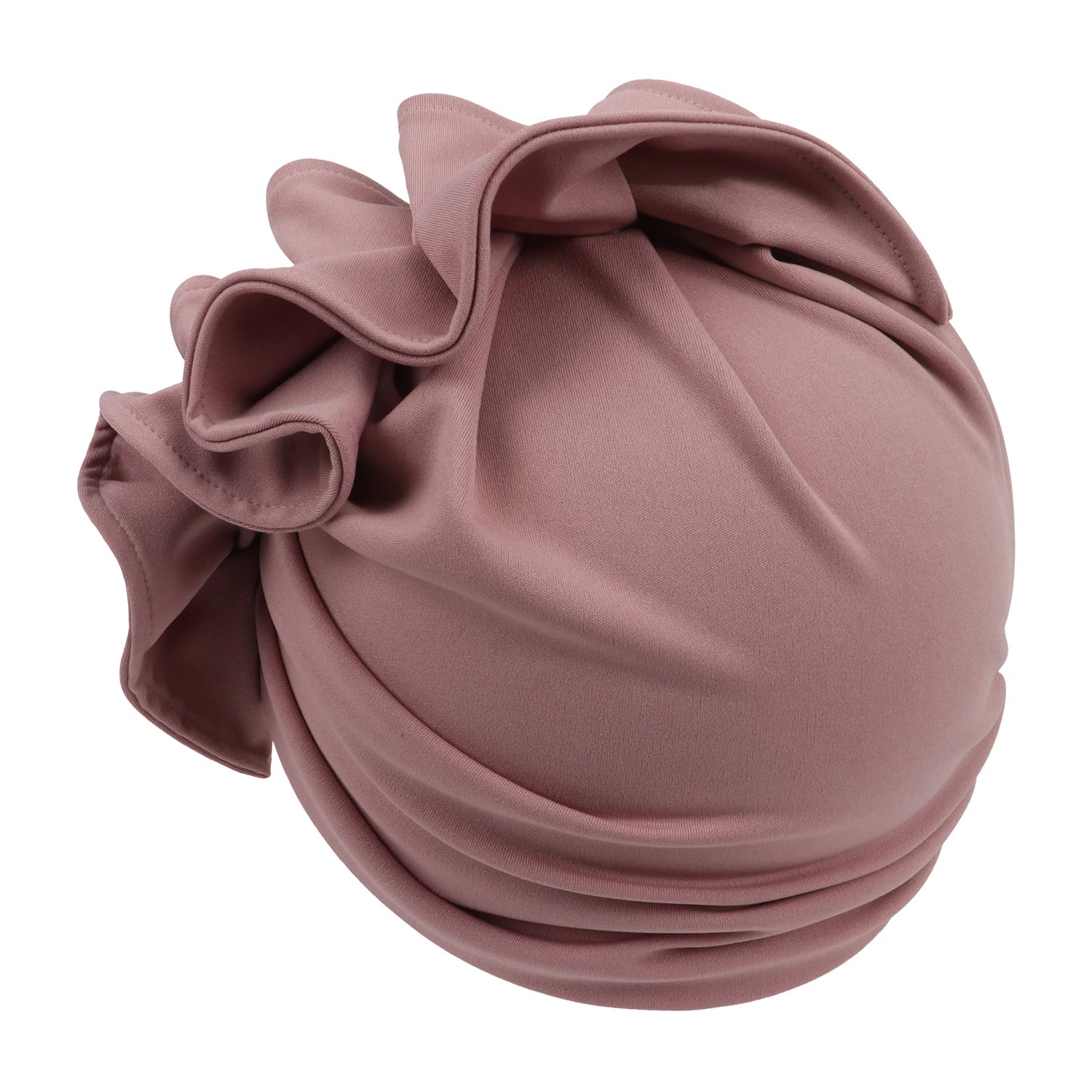Ruffled Turban Cap for Women