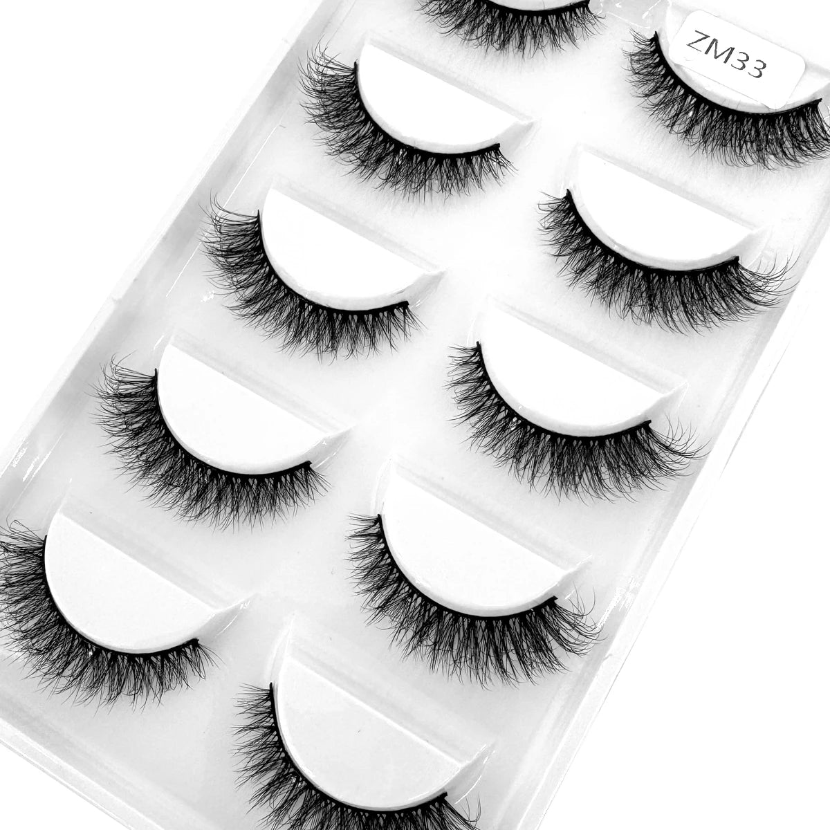 5 Pairs Natural Long False Eyelash Fake Lashes Long Makeup 3d Mink Lashes Extension Eyelash Reusable Mink Eyelashes for Beauty