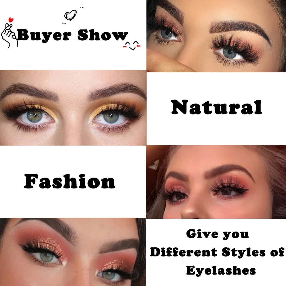 LEHUAMAO Eyelashes 3D Mink Lashes natural mink lashes for daily wear soft lashes Eyelash extension real Eyelash for makeup D103