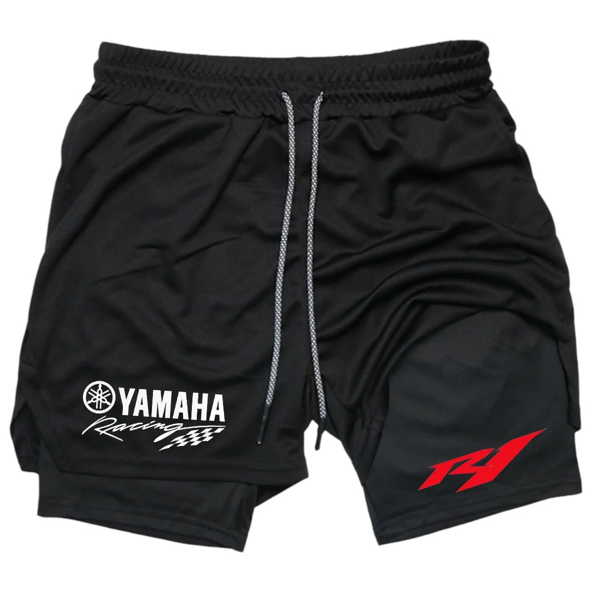 Men's Double-Layer Casual Sports Pants Breathable Running Training Shorts Comfortable Exercise Physical Fitness Track Pants