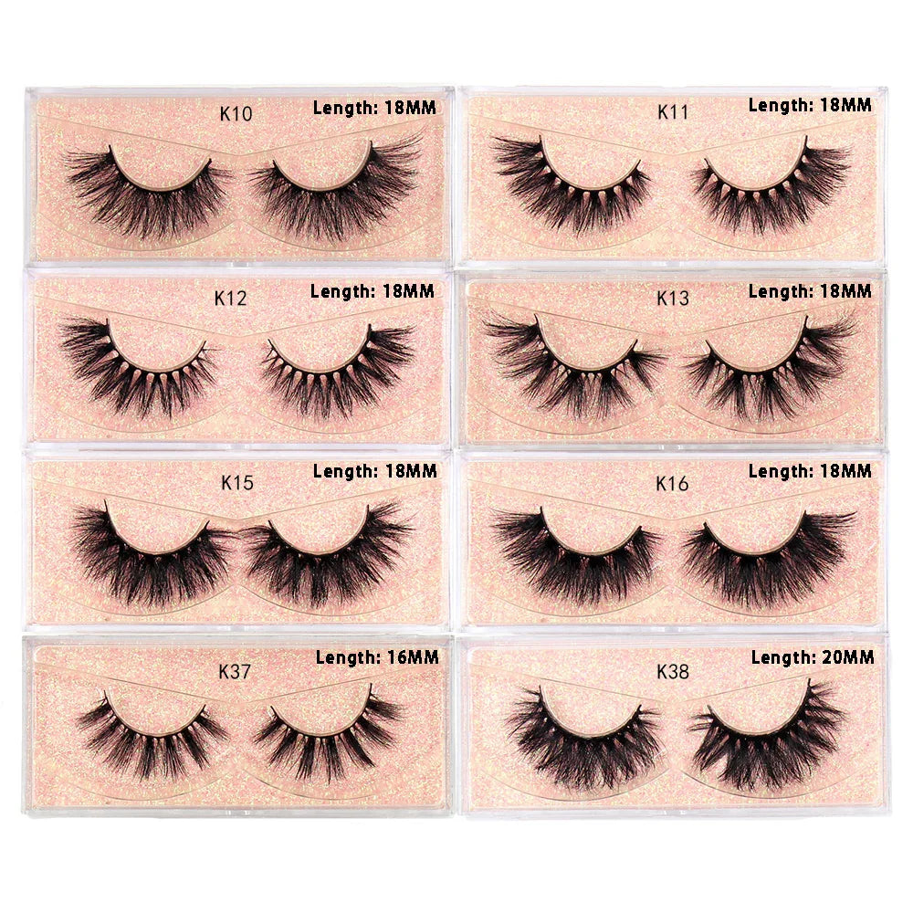 LEHUAMAO Eyelashes 3D Mink Lashes natural mink lashes for daily wear soft lashes Eyelash extension real Eyelash for makeup D103
